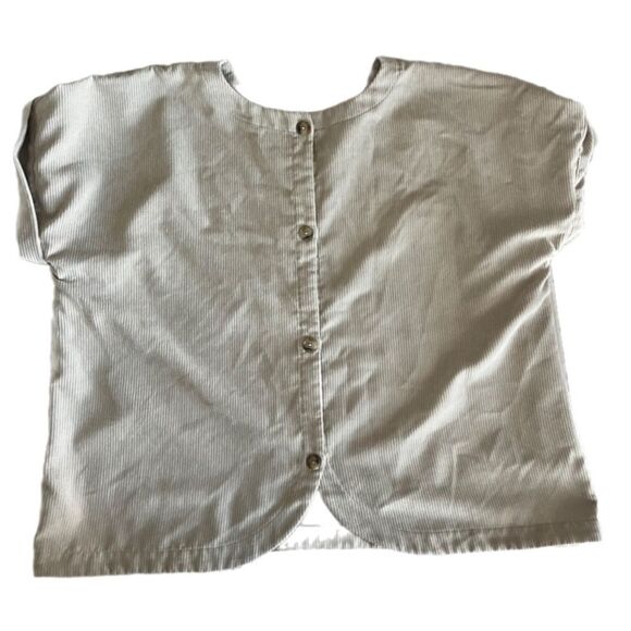 Madewell Renata v neck ribbed corduroy top - Picture 3 of 11